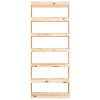 Book Cabinet/Room Divider 80x30x199.5 cm Solid Wood Pine