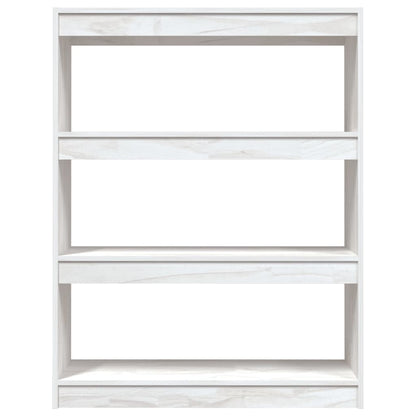 Book Cabinet/Room Divider White 100x30x103 cm Solid Pinewood