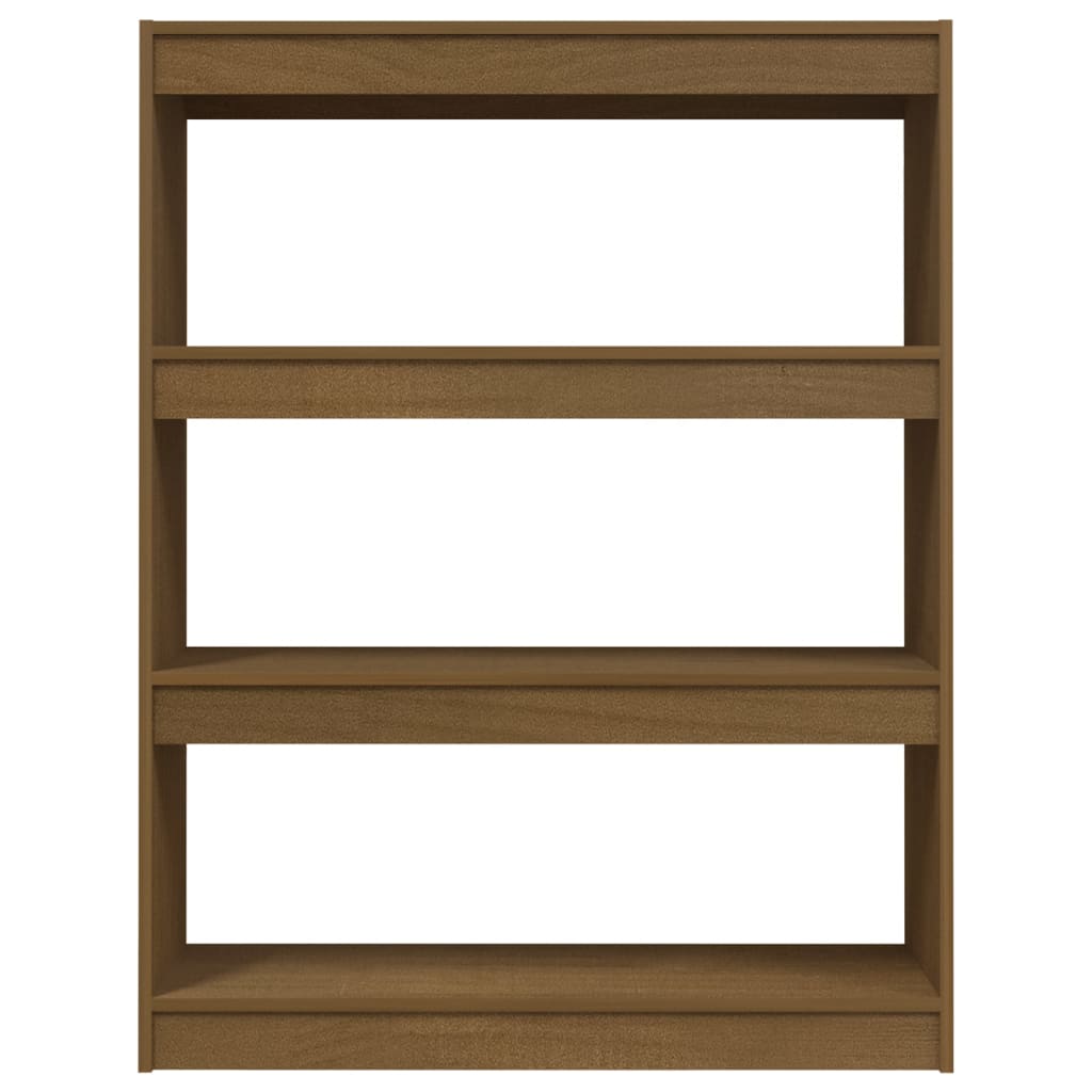 Book Cabinet/Room Divider Honey Brown 100x30x103 cm Solid Pinewood