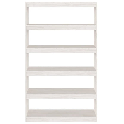 Book Cabinet/Room Divider White 100x30x167.5 cm Solid Pinewood