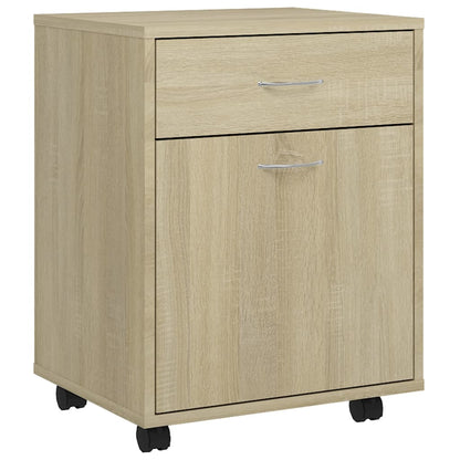 Rolling Cabinet Sonoma Oak 45x38x54 cm Engineered Wood