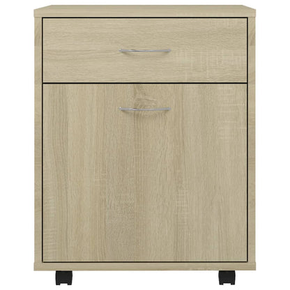 Rolling Cabinet Sonoma Oak 45x38x54 cm Engineered Wood