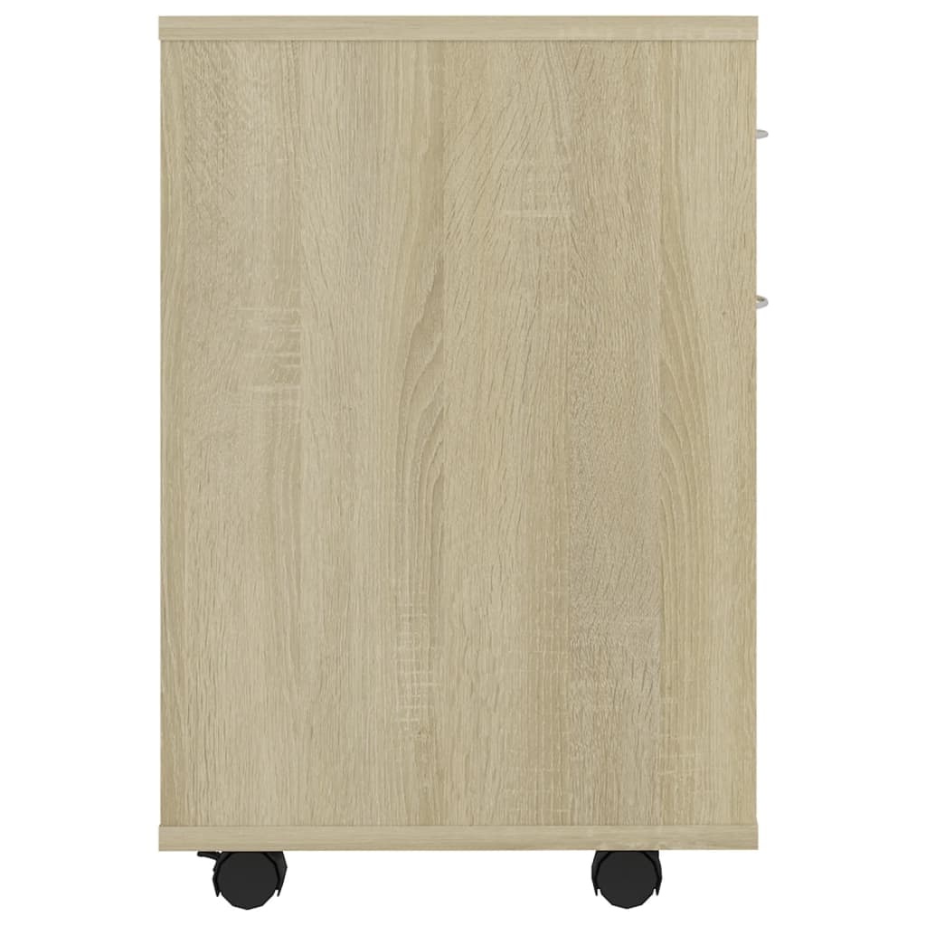 Rolling Cabinet Sonoma Oak 45x38x54 cm Engineered Wood