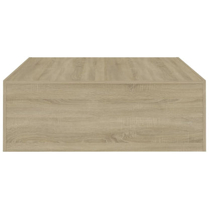 Coffee Table Sonoma Oak 100x100x35 cm Engineered Wood