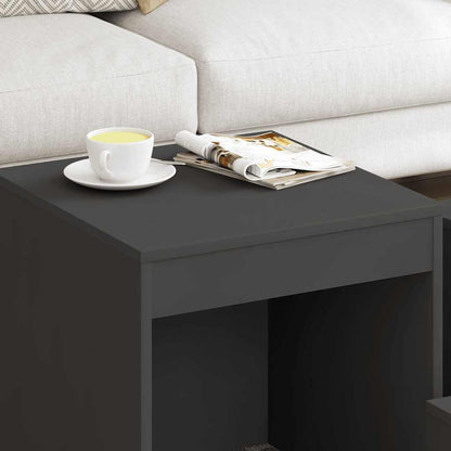 Nesting Tables 3 pcs Grey Engineered Wood