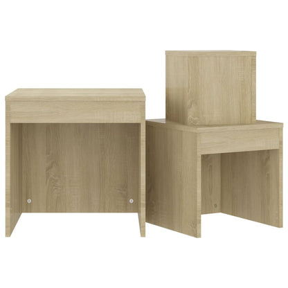 Nesting Tables 3 pcs Sonoma Oak Engineered Wood