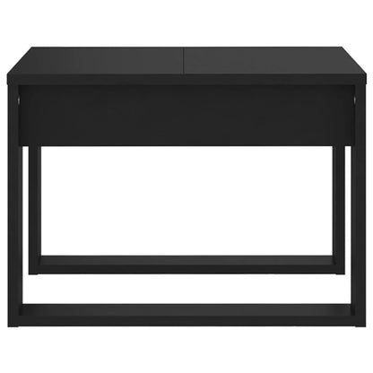 Side Table Black 50x50x35 cm Engineered Wood