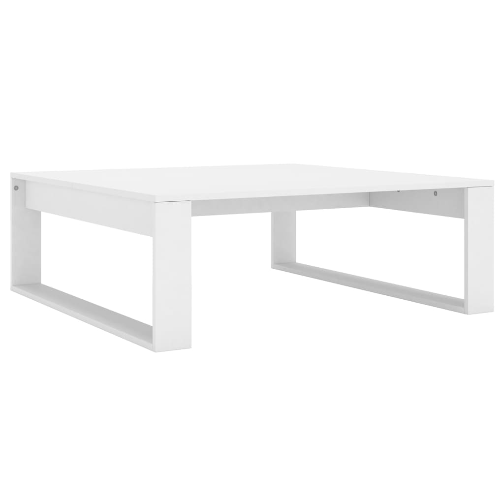 Coffee Table White 100x100x35 cm Engineered Wood