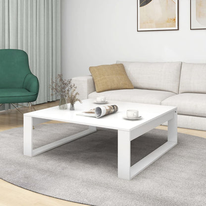 Coffee Table White 100x100x35 cm Engineered Wood