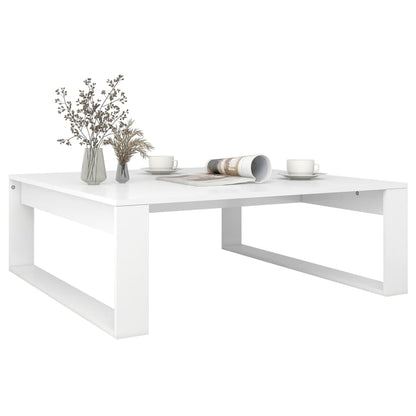 Coffee Table White 100x100x35 cm Engineered Wood