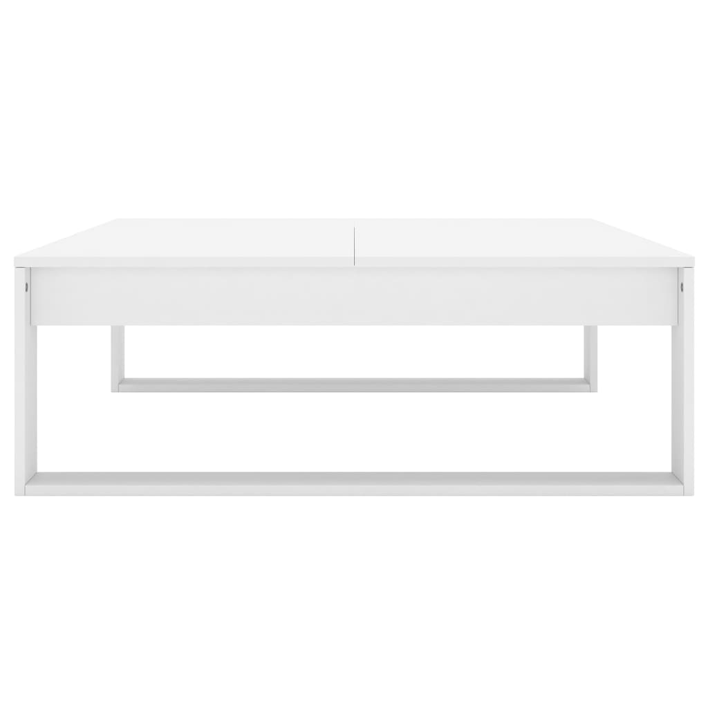 Coffee Table White 100x100x35 cm Engineered Wood