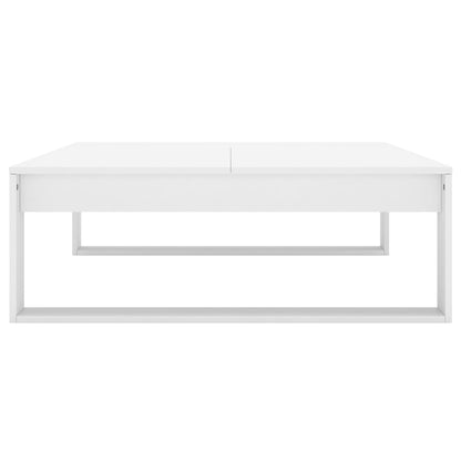 Coffee Table White 100x100x35 cm Engineered Wood