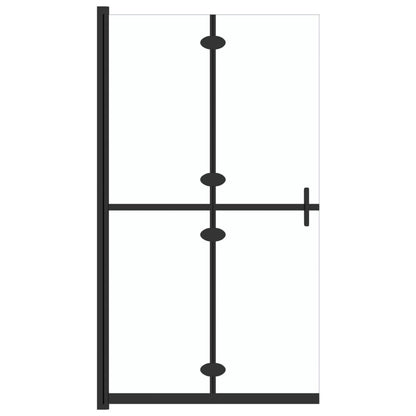 Foldable Walk-in Shower Wall Transparent ESG Glass 70x190 cm