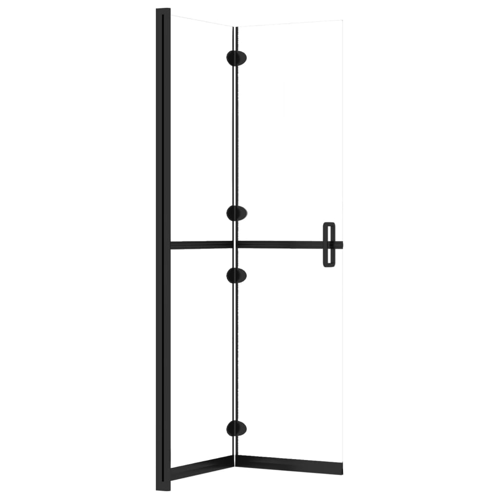 Foldable Walk-in Shower Wall Transparent ESG Glass 70x190 cm