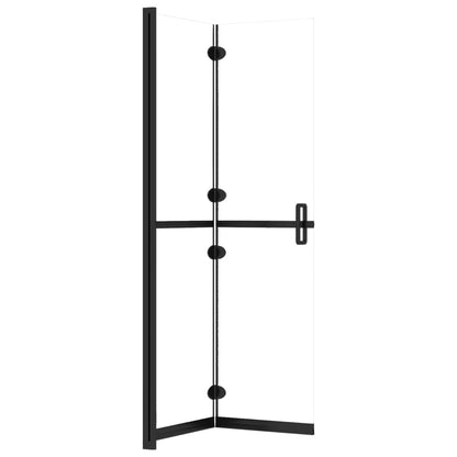 Foldable Walk-in Shower Wall Transparent ESG Glass 70x190 cm