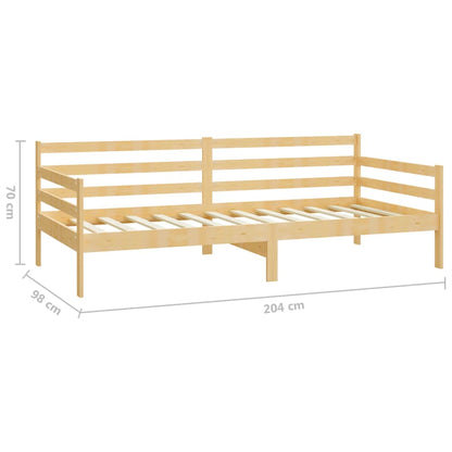 Day Bed without Mattress Solid Wood Pine 90x200cm