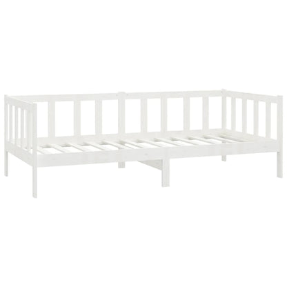 Day Bed without Mattress White Solid Wood Pine 90x200cm