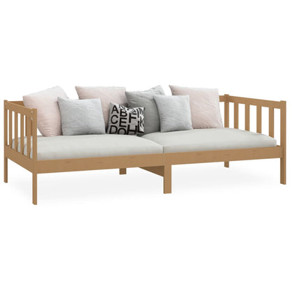 Day Bed without Mattress Honey Brown Solid Wood Pine 90x200cm