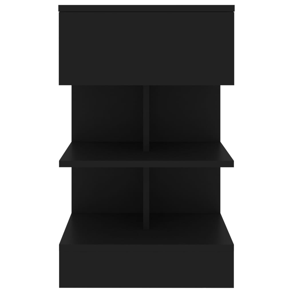 Bedside Cabinets 2 pcs Black 40x35x65 cm