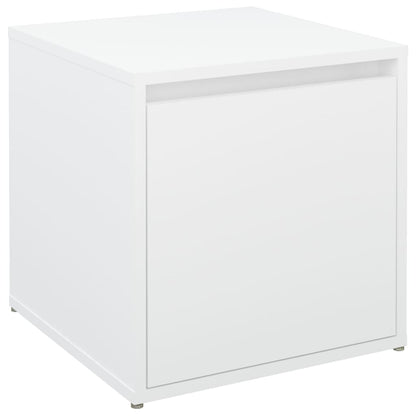 Box Drawer White 40.5x40x40 cm Engineered Wood