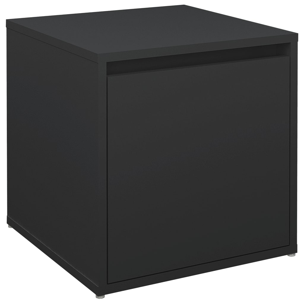 Box Drawer Black 40.5x40x40 cm Engineered Wood