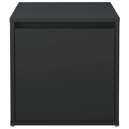 Box Drawer Black 40.5x40x40 cm Engineered Wood