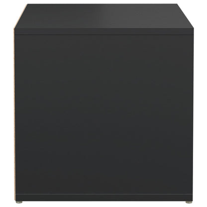 Box Drawer Black 40.5x40x40 cm Engineered Wood