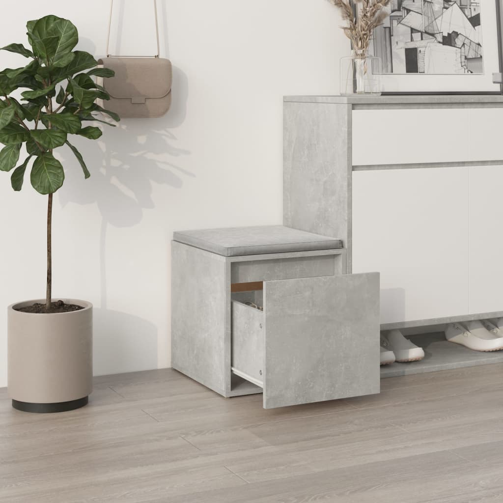 Box Drawer Concrete Grey 40.5x40x40 cm Engineered Wood