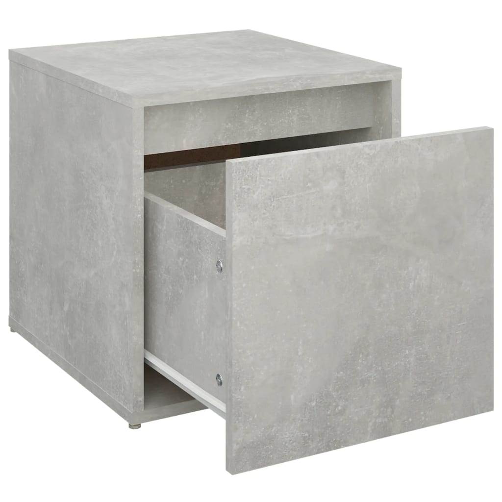 Box Drawer Concrete Grey 40.5x40x40 cm Engineered Wood