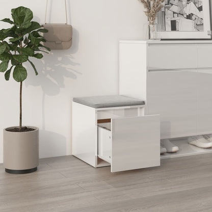 Box Drawer High Gloss White 40.5x40x40 cm Engineered Wood