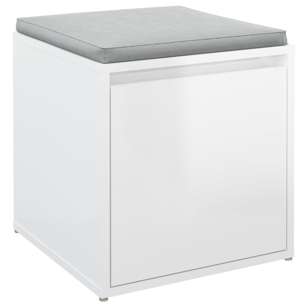 Box Drawer High Gloss White 40.5x40x40 cm Engineered Wood