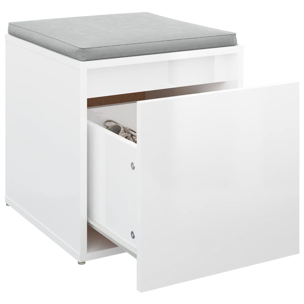 Box Drawer High Gloss White 40.5x40x40 cm Engineered Wood