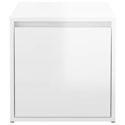 Box Drawer High Gloss White 40.5x40x40 cm Engineered Wood