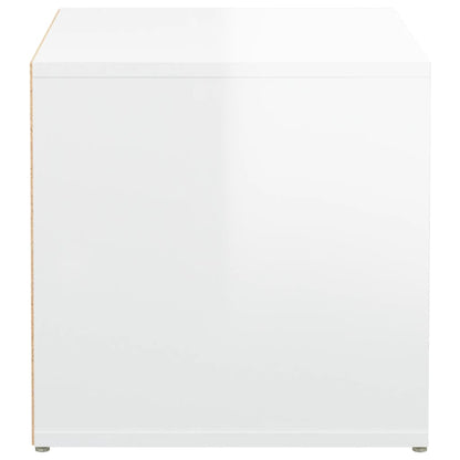 Box Drawer High Gloss White 40.5x40x40 cm Engineered Wood