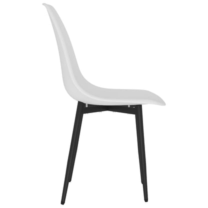 Dining Chairs 4 pcs White PP