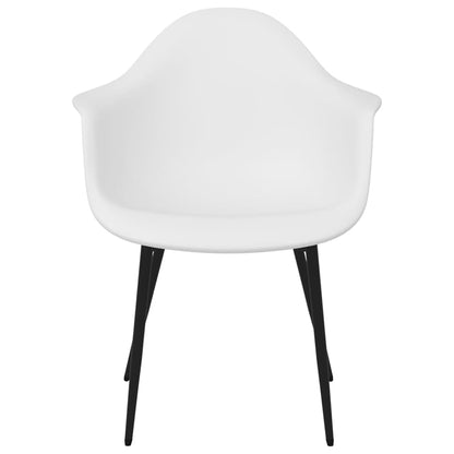 Dining Chairs 4 pcs White PP