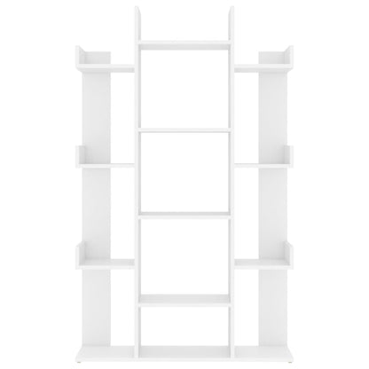 Book Cabinet White 86x25.5x140 cm Engineered Wood