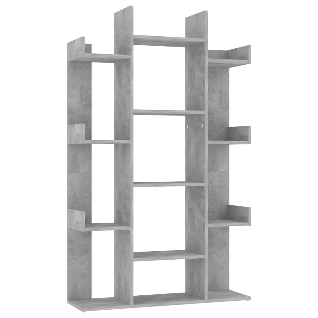 Book Cabinet Concrete Grey 86x25.5x140 cm Engineered Wood