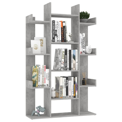 Book Cabinet Concrete Grey 86x25.5x140 cm Engineered Wood