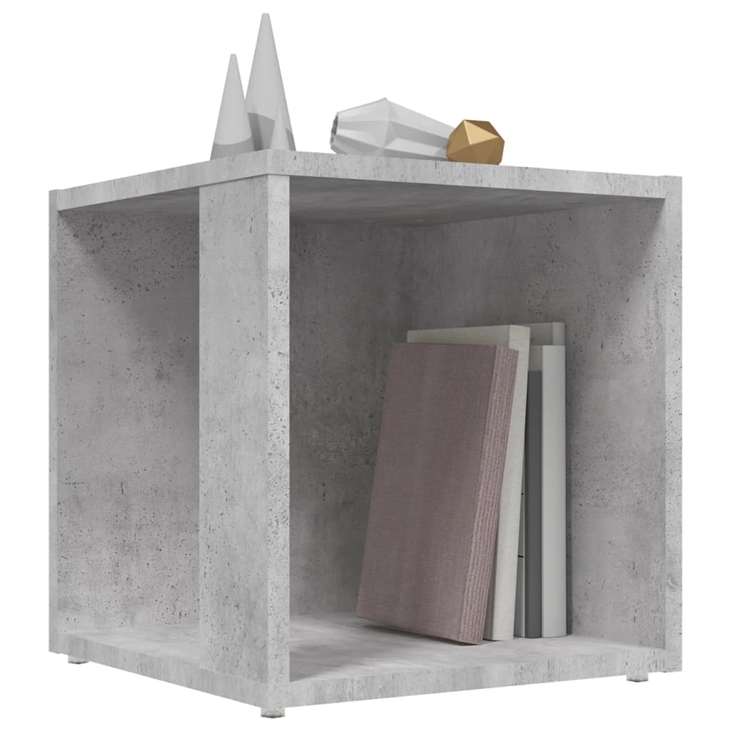 Side Table Concrete Grey 33x33x34.5 cm Engineered Wood