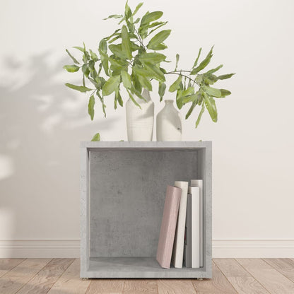 Side Table Concrete Grey 33x33x34.5 cm Engineered Wood