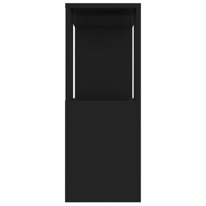 TV Cabinet Black 80x24x63 cm Engineered Wood