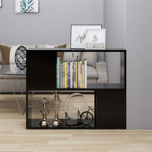 TV Cabinet Black 80x24x63 cm Engineered Wood