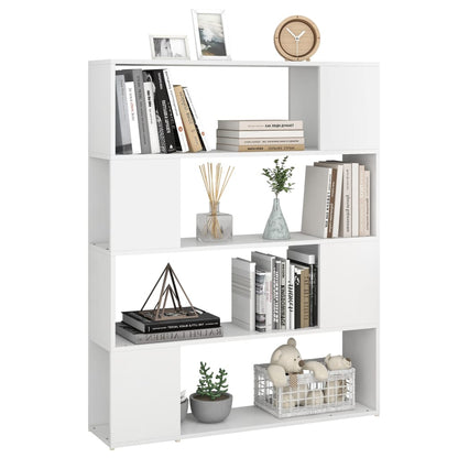 Book Cabinet Room Divider White 100x24x124 cm