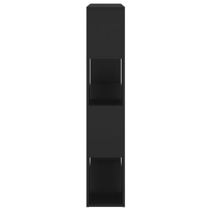 Book Cabinet Room Divider Black 100x24x124 cm