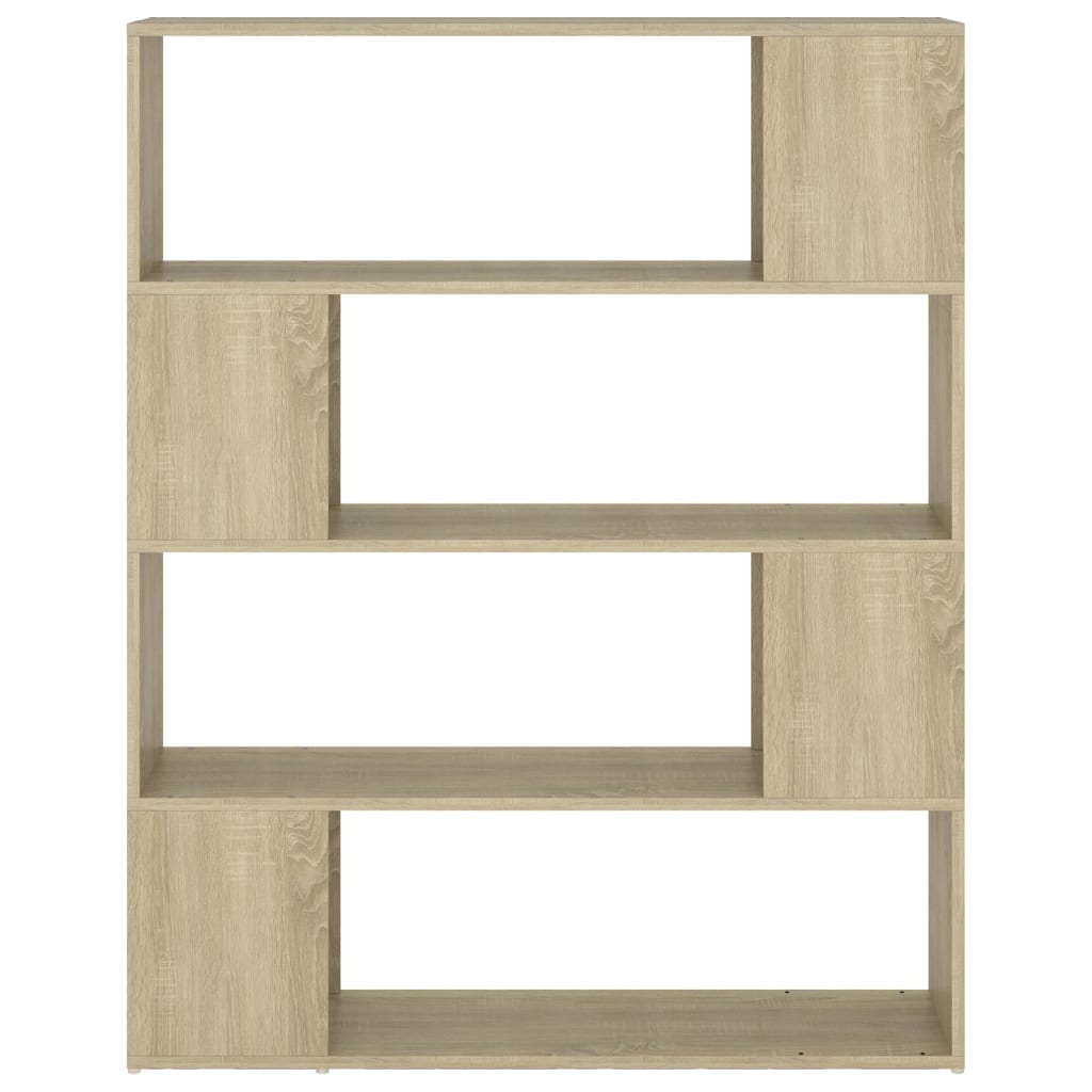 Book Cabinet Room Divider Sonoma Oak 100x24x124 cm