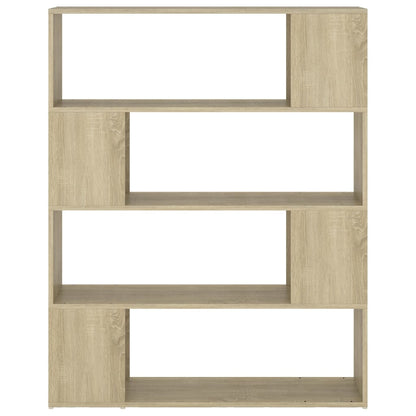 Book Cabinet Room Divider Sonoma Oak 100x24x124 cm