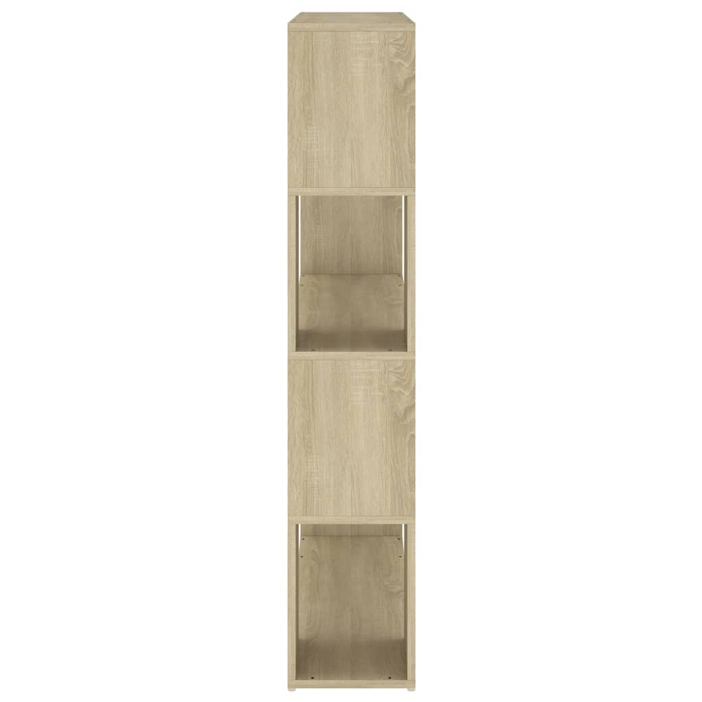 Book Cabinet Room Divider Sonoma Oak 100x24x124 cm