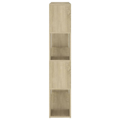 Book Cabinet Room Divider Sonoma Oak 100x24x124 cm