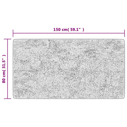 Rug Washable 80x150 cm Black and Gold Anti Slip